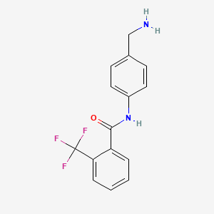 N-[4-(Aminomethyl)phenyl]-2-(trifluoromethyl)benzamide