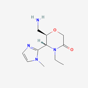 (5R,6R)-6-(Aminomethyl)-4-ethyl-5-(1-methylimidazol-2-yl)morpholin-3-one