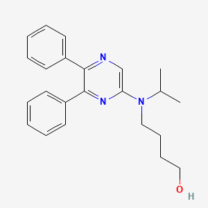 molecular formula C23H27N3O B2972860 4-((5,6-Diphenylpyrazin-2-yl)(isopropyl)amino)butan-1-ol CAS No. 475086-75-0