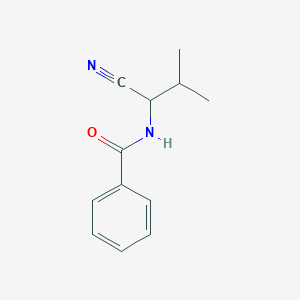 molecular formula C12H14N2O B2972864 N-(1-cyano-2-methylpropyl)benzamide CAS No. 91565-90-1