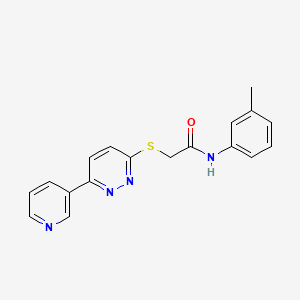 molecular formula C18H16N4OS B2972893 N-(3-methylphenyl)-2-{[6-(pyridin-3-yl)pyridazin-3-yl]sulfanyl}acetamide CAS No. 872701-52-5