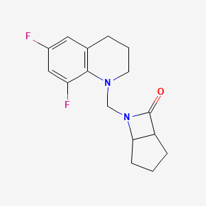 molecular formula C16H18F2N2O B2972914 6-[(6,8-Difluoro-1,2,3,4-tetrahydroquinolin-1-yl)methyl]-6-azabicyclo[3.2.0]heptan-7-one CAS No. 1376341-47-7