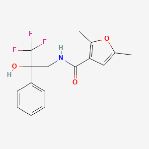 2,5-dimethyl-N-(3,3,3-trifluoro-2-hydroxy-2-phenylpropyl)furan-3-carboxamide