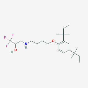 3-({4-[2,4-Di(tert-pentyl)phenoxy]butyl}amino)-1,1,1-trifluoro-2-propanol