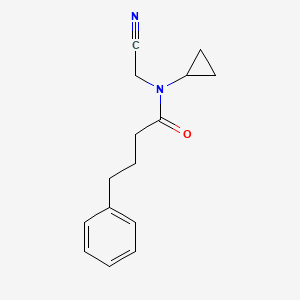 molecular formula C15H18N2O B2973005 N-(cyanomethyl)-N-cyclopropyl-4-phenylbutanamide CAS No. 1258690-22-0