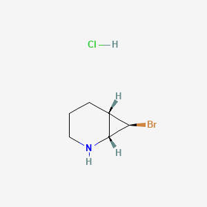 molecular formula C6H11BrClN B2973012 rac-(1R,6S,7R)-7-bromo-2-azabicyclo[4.1.0]heptanehydrochloride CAS No. 2343963-87-9