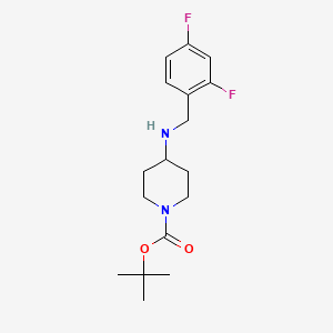 molecular formula C17H24F2N2O2 B2973068 tert-Butyl 4-(2,4-difluorobenzylamino)piperidine-1-carboxylate CAS No. 1349716-42-2