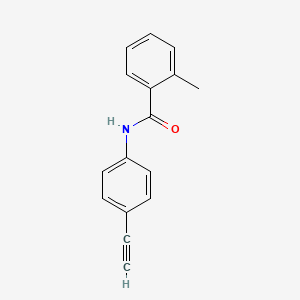 molecular formula C16H13NO B2973094 N-(4-ethynylphenyl)-2-methylbenzamide CAS No. 439095-51-9