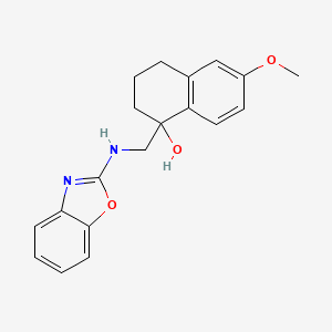 B2973128 1-[(1,3-Benzoxazol-2-ylamino)methyl]-6-methoxy-3,4-dihydro-2H-naphthalen-1-ol CAS No. 2379996-72-0