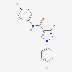 N-(4-bromophenyl)-2-(4-fluorophenyl)-5-methyl-2H-1,2,3-triazole-4-carboxamide