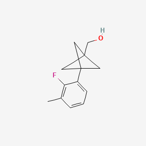 B2973139 [3-(2-Fluoro-3-methylphenyl)-1-bicyclo[1.1.1]pentanyl]methanol CAS No. 2287283-96-7