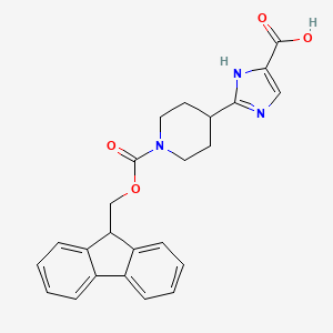 2-(1-{[(9H-fluoren-9-yl)methoxy]carbonyl}piperidin-4-yl)-1H-imidazole-4-carboxylic acid