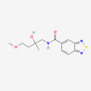 N-(2-hydroxy-4-methoxy-2-methylbutyl)benzo[c][1,2,5]thiadiazole-5-carboxamide