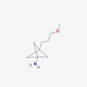3-(3-Methoxypropyl)bicyclo[1.1.1]pentan-1-amine