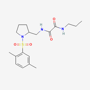 N1-((1-((2,5-dimethylphenyl)sulfonyl)pyrrolidin-2-yl)methyl)-N2-propyloxalamide