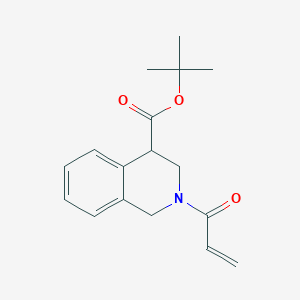 Tert-butyl 2-prop-2-enoyl-3,4-dihydro-1H-isoquinoline-4-carboxylate
