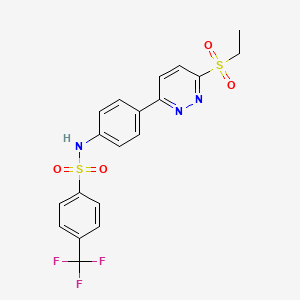 N-(4-(6-(ethylsulfonyl)pyridazin-3-yl)phenyl)-4-(trifluoromethyl)benzenesulfonamide