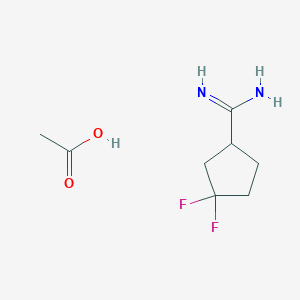 Acetic acid;3,3-difluorocyclopentane-1-carboximidamide