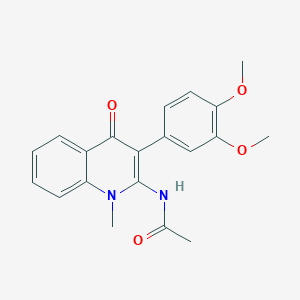 N-[3-(3,4-dimethoxyphenyl)-1-methyl-4-oxoquinolin-2-yl]acetamide