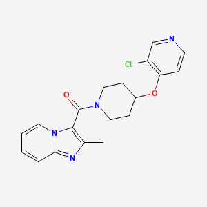 (4-((3-Chloropyridin-4-yl)oxy)piperidin-1-yl)(2-methylimidazo[1,2-a]pyridin-3-yl)methanone