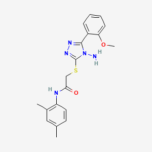 2-{[4-amino-5-(2-methoxyphenyl)-4H-1,2,4-triazol-3-yl]sulfanyl}-N-(2,4-dimethylphenyl)acetamide