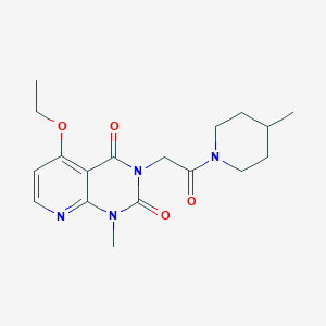 5-ethoxy-1-methyl-3-[2-(4-methylpiperidino)-2-oxoethyl]pyrido[2,3-d]pyrimidine-2,4(1H,3H)-dione