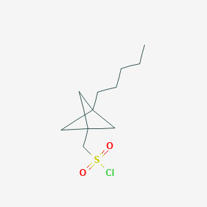 (3-Pentyl-1-bicyclo[1.1.1]pentanyl)methanesulfonyl chloride