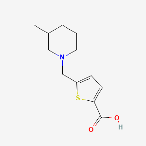 B2973231 5-[(3-Methylpiperidin-1-yl)methyl]thiophene-2-carboxylic acid CAS No. 1174887-28-5
