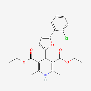3,5-Diethyl 4-[5-(2-chlorophenyl)furan-2-yl]-2,6-dimethyl-1,4-dihydropyridine-3,5-dicarboxylate