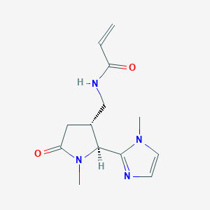 N-{[(2S,3R)-1-methyl-2-(1-methyl-1H-imidazol-2-yl)-5-oxopyrrolidin-3-yl]methyl}prop-2-enamide