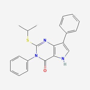 2-(isopropylthio)-3,7-diphenyl-3H-pyrrolo[3,2-d]pyrimidin-4(5H)-one