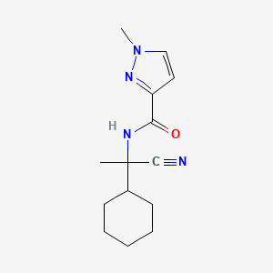 N-(1-cyano-1-cyclohexylethyl)-1-methyl-1H-pyrazole-3-carboxamide