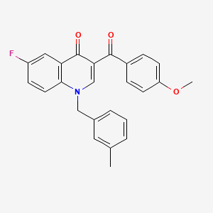 6-Fluoro-3-(4-methoxybenzoyl)-1-[(3-methylphenyl)methyl]-1,4-dihydroquinolin-4-one