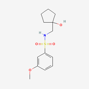 N-((1-hydroxycyclopentyl)methyl)-3-methoxybenzenesulfonamide