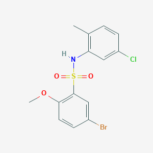 5-bromo-N-(5-chloro-2-methylphenyl)-2-methoxybenzenesulfonamide