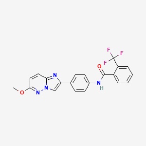 N-(4-(6-methoxyimidazo[1,2-b]pyridazin-2-yl)phenyl)-2-(trifluoromethyl)benzamide