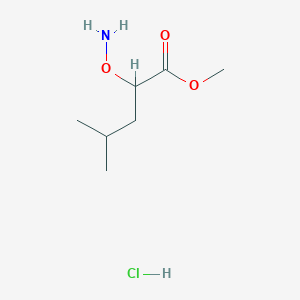 Methyl 2-aminooxy-4-methylpentanoate;hydrochloride