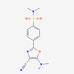 4-(4-cyano-5-(methylamino)oxazol-2-yl)-N,N-dimethylbenzenesulfonamide