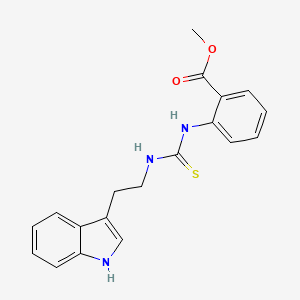 molecular formula C19H19N3O2S B2973312 methyl 2-({[2-(1H-indol-3-yl)ethyl]carbamothioyl}amino)benzoate CAS No. 1023834-23-2