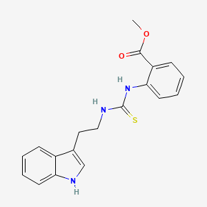 Methyl 2-((((2-indol-3-ylethyl)amino)thioxomethyl)amino)benzoate