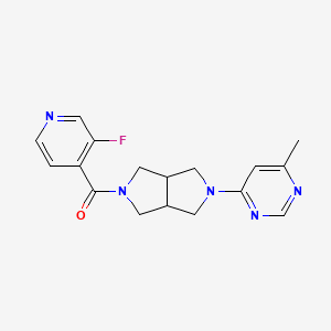 (3-Fluoropyridin-4-yl)-[2-(6-methylpyrimidin-4-yl)-1,3,3a,4,6,6a-hexahydropyrrolo[3,4-c]pyrrol-5-yl]methanone