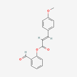 molecular formula C17H14O4 B2973339 2-formylphenyl (2E)-3-(4-methoxyphenyl)prop-2-enoate CAS No. 468760-94-3
