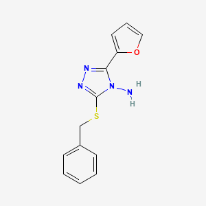 3-Benzylsulfanyl-5-(furan-2-yl)-1,2,4-triazol-4-amine