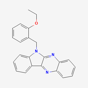 molecular formula C23H19N3O B2973345 6-(2-ethoxybenzyl)-6H-indolo[2,3-b]quinoxaline CAS No. 637756-41-3
