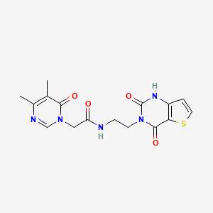 2-(4,5-dimethyl-6-oxopyrimidin-1(6H)-yl)-N-(2-(2,4-dioxo-1,2-dihydrothieno[3,2-d]pyrimidin-3(4H)-yl)ethyl)acetamide