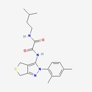 N'-[2-(2,4-dimethylphenyl)-4,6-dihydrothieno[3,4-c]pyrazol-3-yl]-N-(3-methylbutyl)oxamide