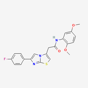 N-(2,5-dimethoxyphenyl)-2-(6-(4-fluorophenyl)imidazo[2,1-b]thiazol-3-yl)acetamide