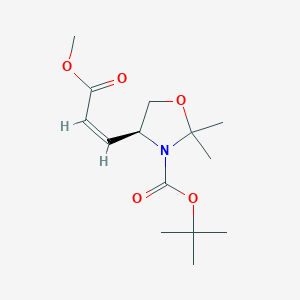 (S,Z)-Tert-butyl 4-(3-methoxy-3-oxoprop-1-EN-1-YL)-2,2-dimethyloxazolidine-3-carboxylate