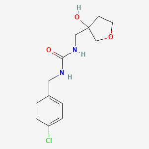 1-(4-Chlorobenzyl)-3-((3-hydroxytetrahydrofuran-3-yl)methyl)urea