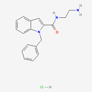N-(2-Aminoethyl)-1-benzylindole-2-carboxamide;hydrochloride